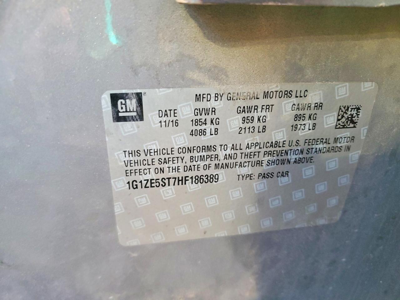 2017 Chevrolet Malibu Lt - zdjęcie 12