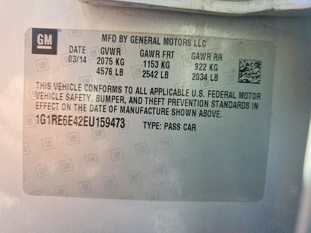 2014 Chevrolet Volt - zdjęcie 12