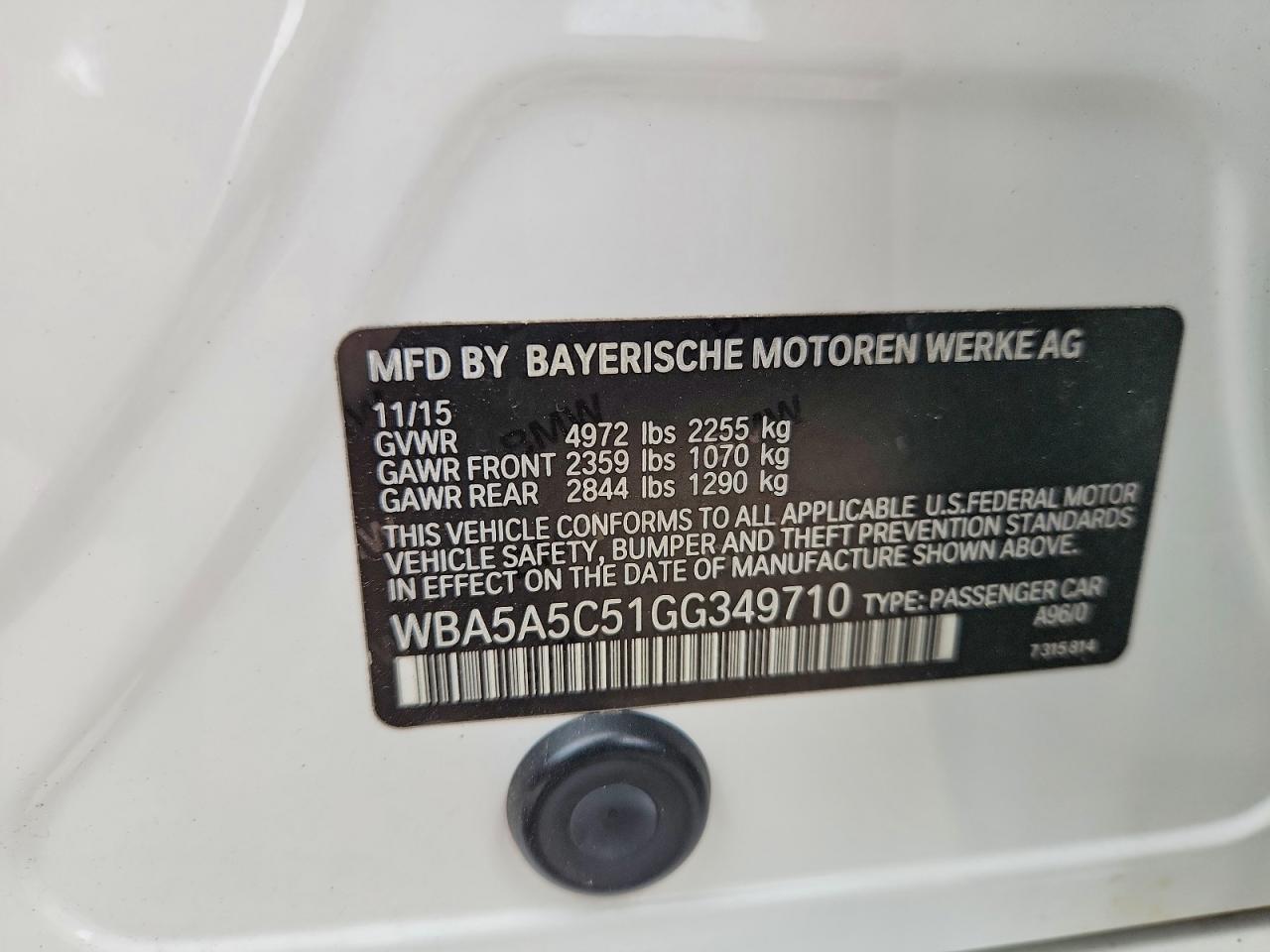 2016 BMW 528 I - zdjęcie 12