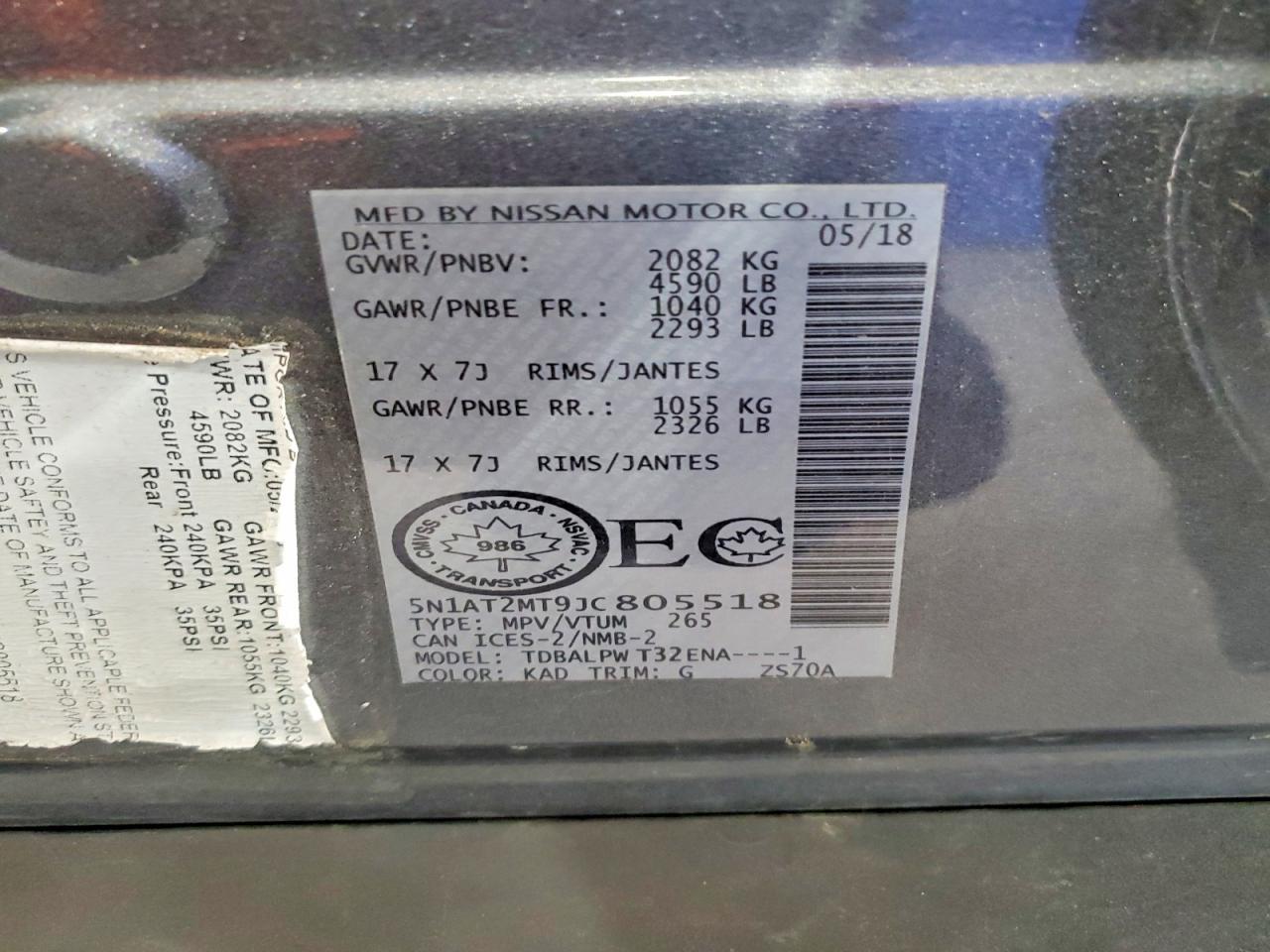 2018 Nissan Rogue S - zdjęcie 13