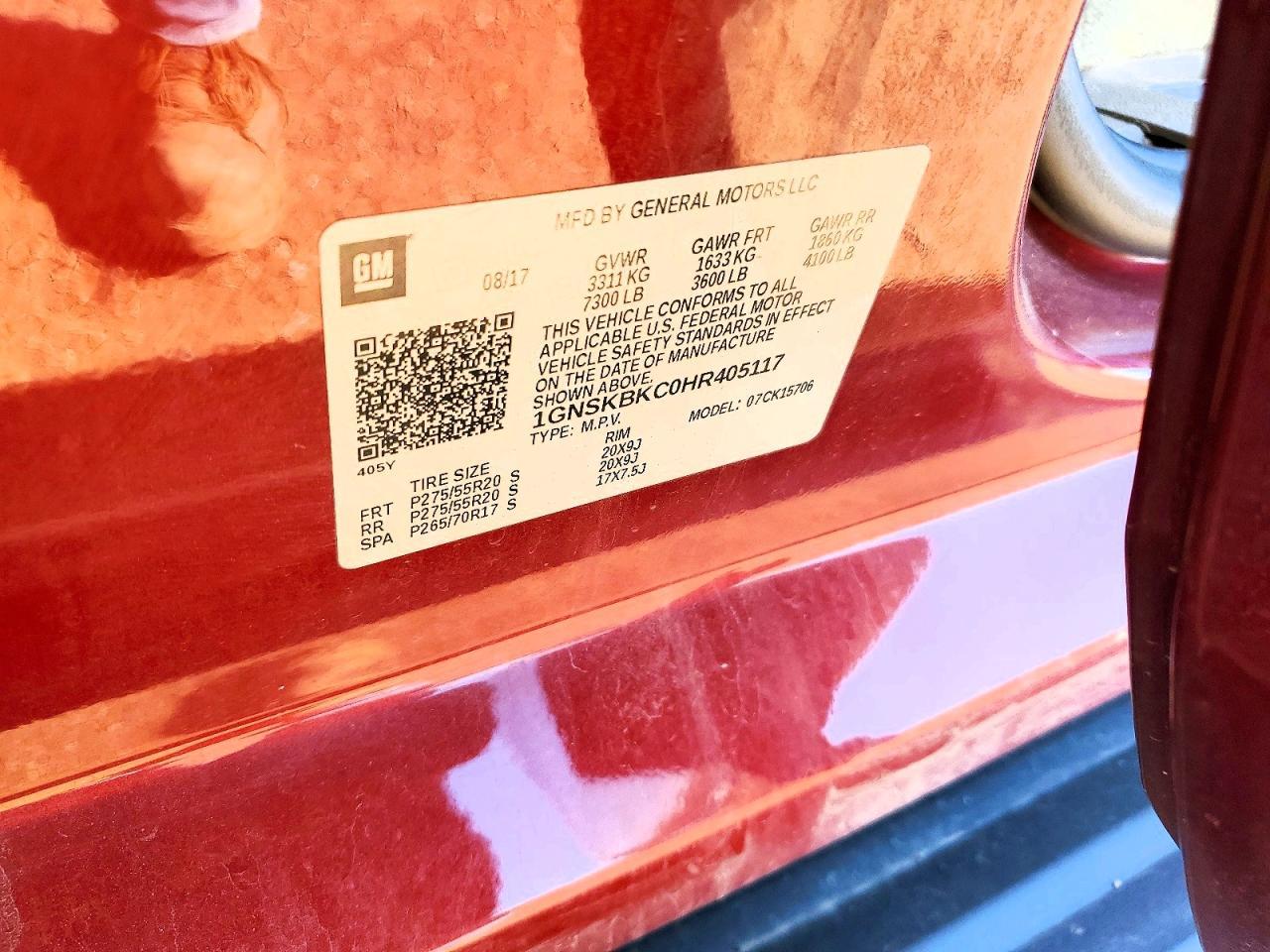 2017 Chevrolet Tahoe K1500 Lt - zdjęcie 13