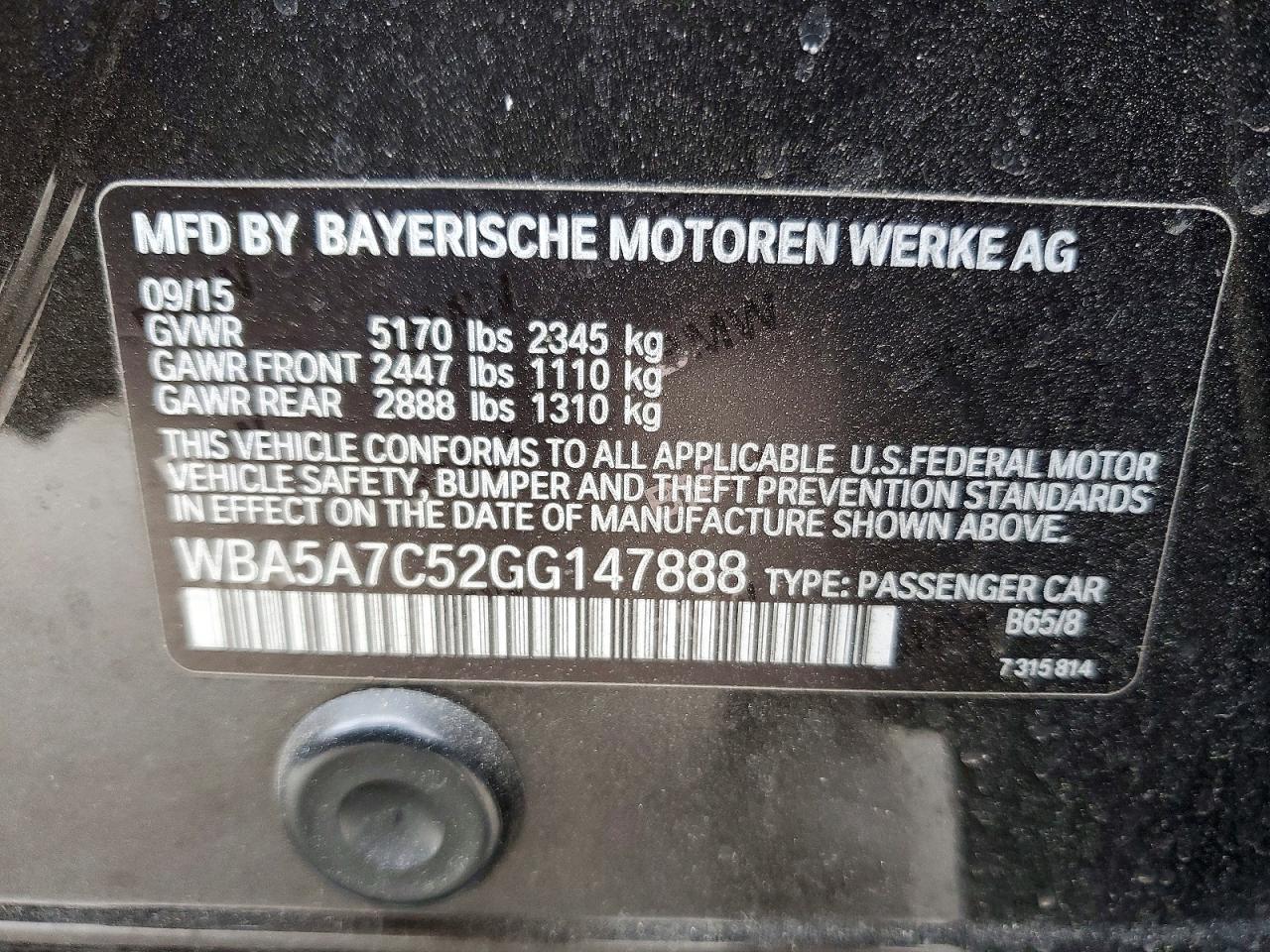 2016 BMW 528 Xi - zdjęcie 12