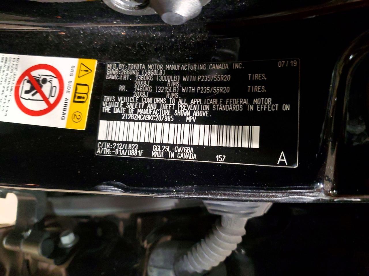 2019 Lexus Rx 350 Base - zdjęcie 13