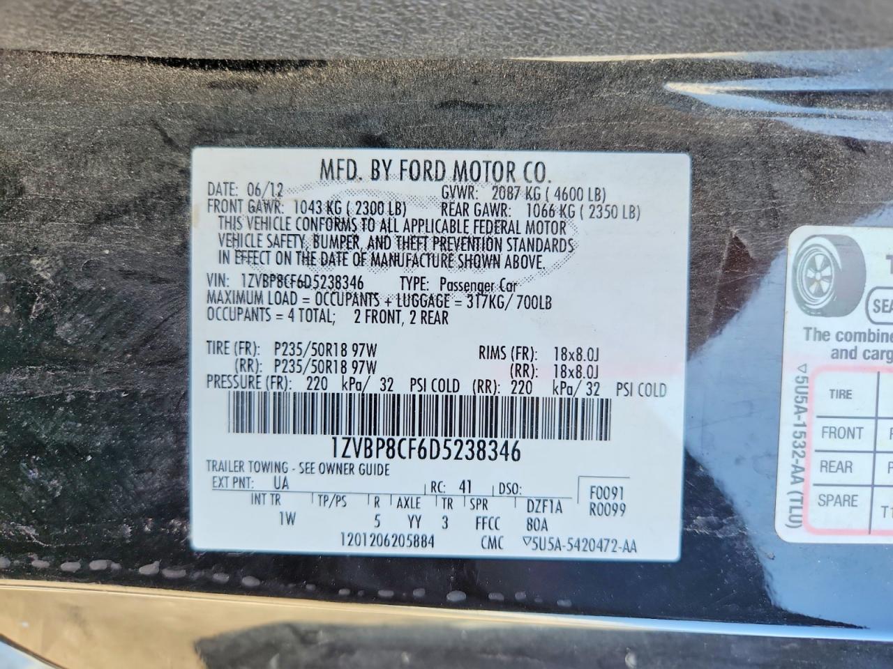 2013 Ford Mustang Gt - zdjęcie 12