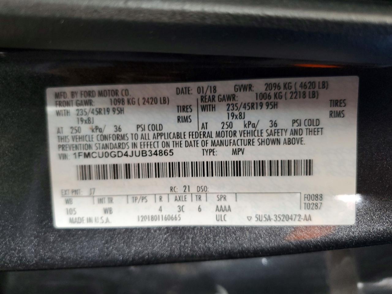 2018 Ford Escape Se - zdjęcie 12