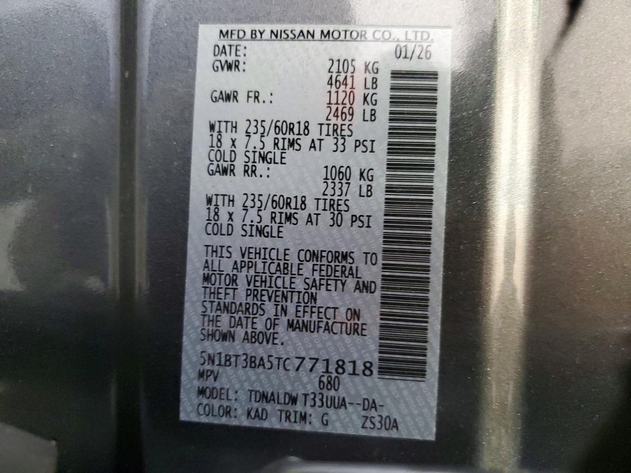 2026 Nissan Rogue Sv - zdjęcie 14