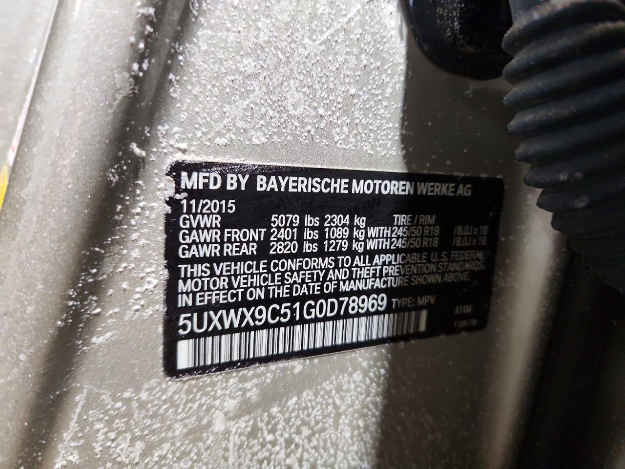 2016 BMW X3 xDrive28I - zdjęcie 14