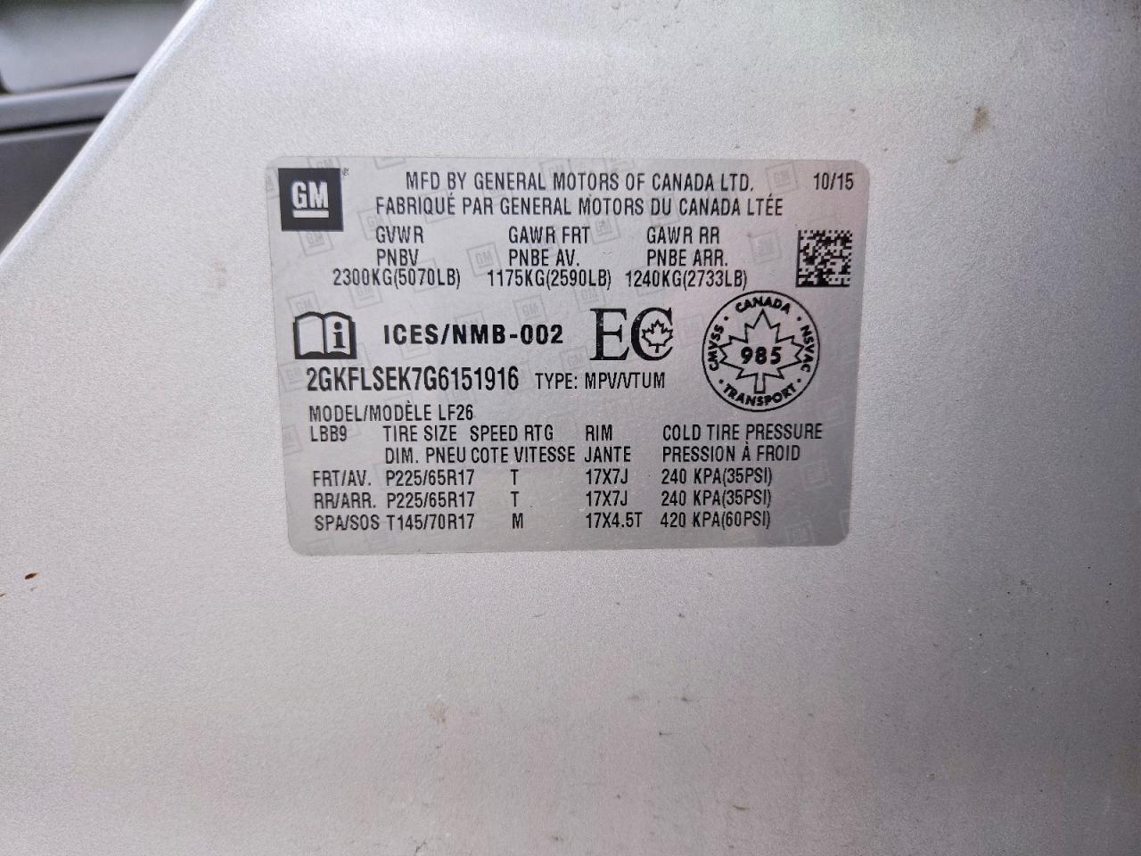 2016 GMC Terrain Sle - zdjęcie 13