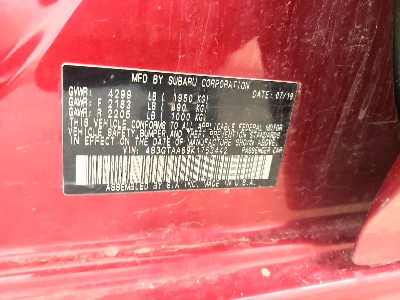 2019 Subaru Impreza - zdjęcie 12