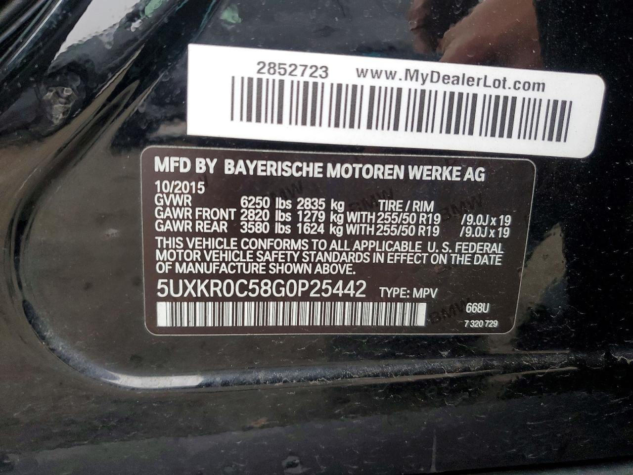 2016 BMW X5 xDrive35I - zdjęcie 13