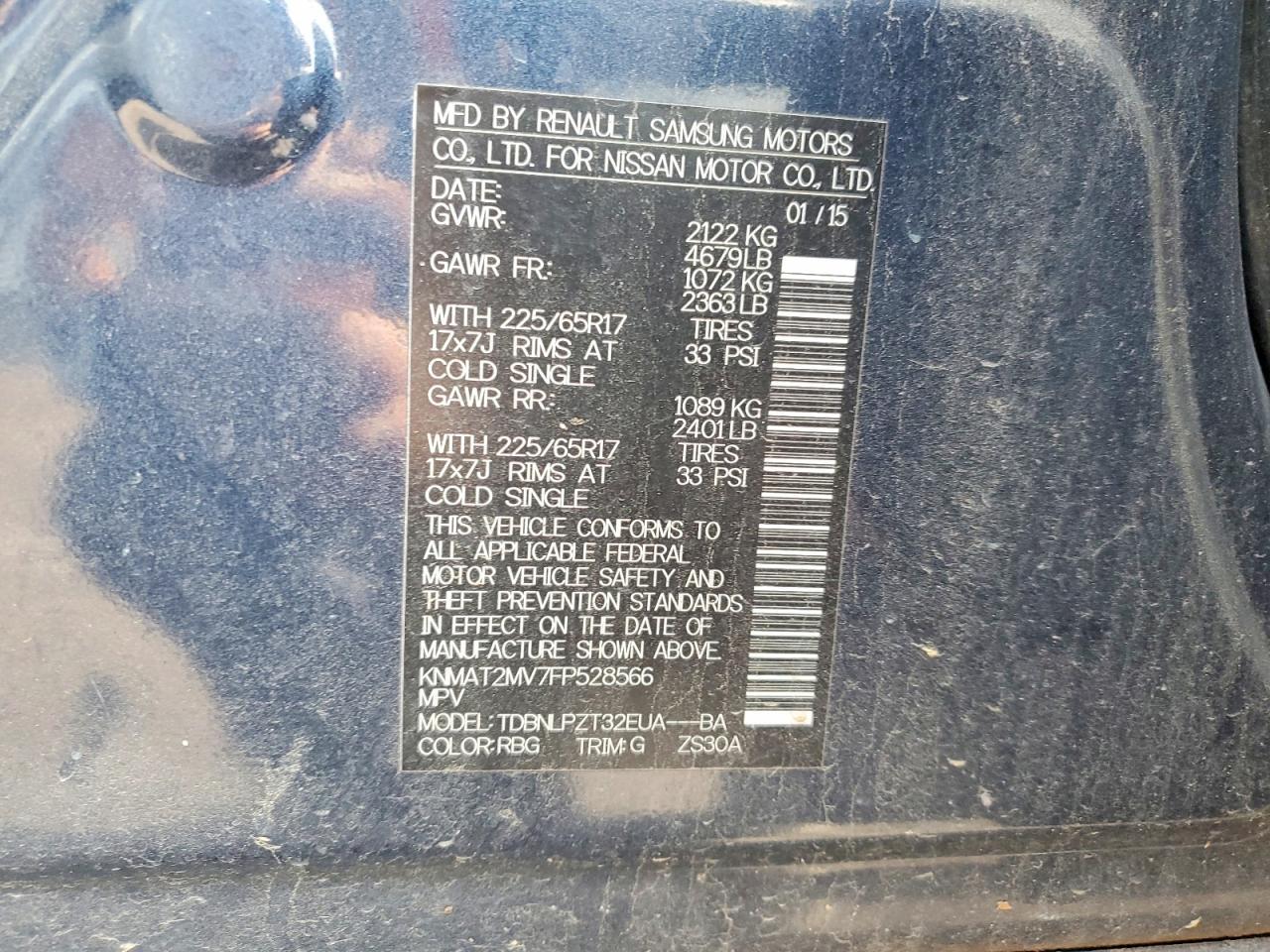 2015 Nissan Rogue S - zdjęcie 13