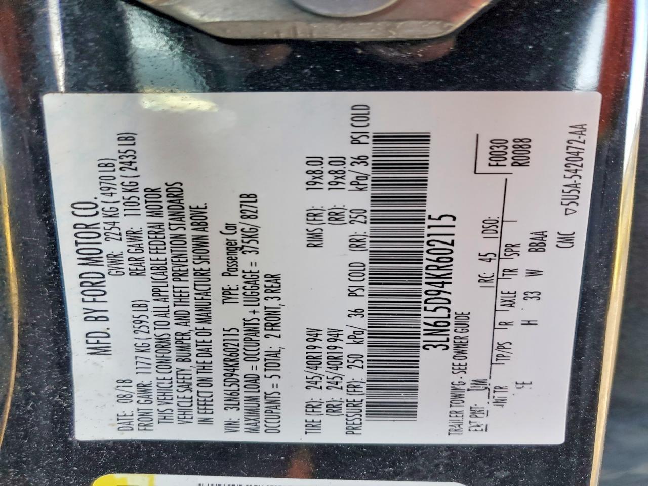 2019 Lincoln Mkz Reserve I - zdjęcie 12