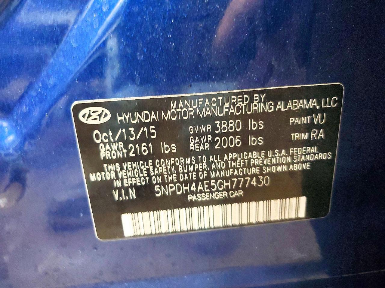 2016 Hyundai Elantra Se - zdjęcie 13