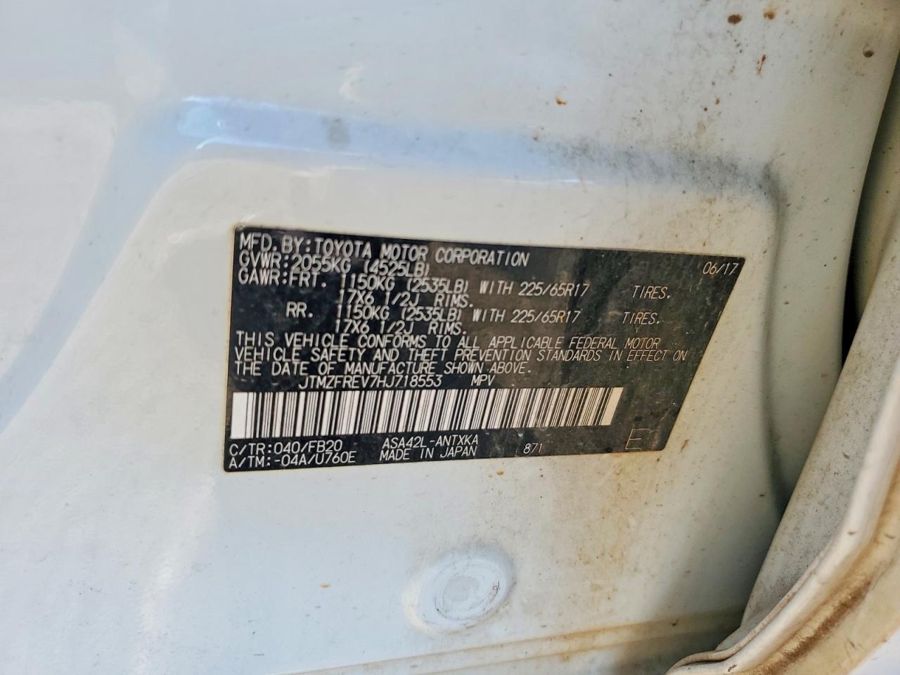 2017 Toyota Rav4 Le - zdjęcie 14