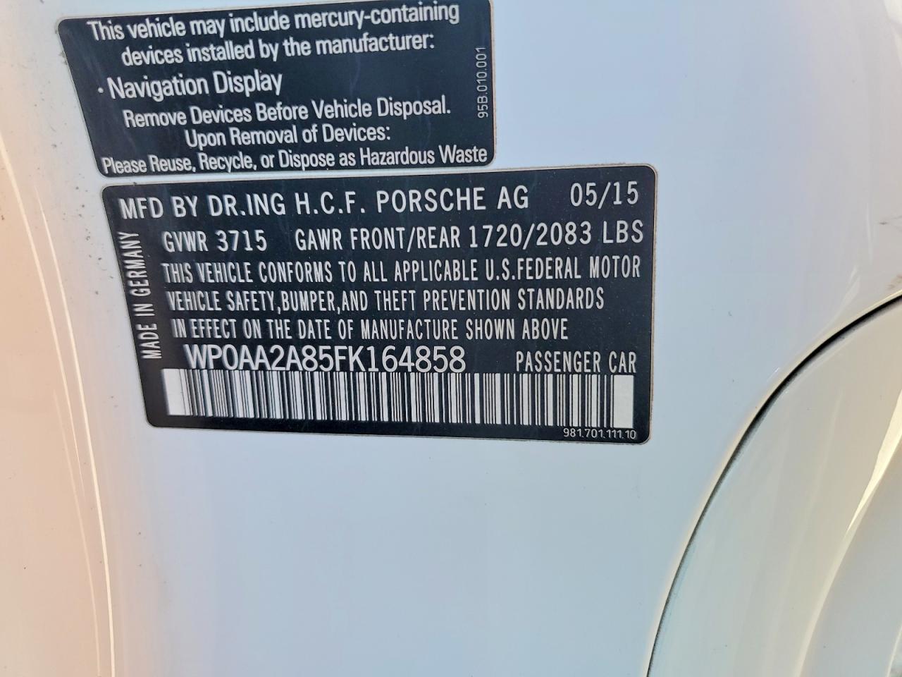 2015 Porsche Cayman - zdjęcie 12