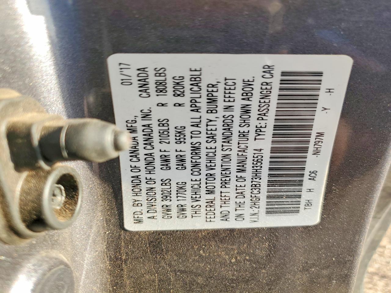 2017 Honda Civic Exl - zdjęcie 13