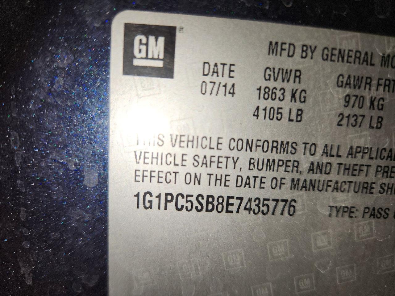 2014 Chevrolet Cruze Lt - zdjęcie 14