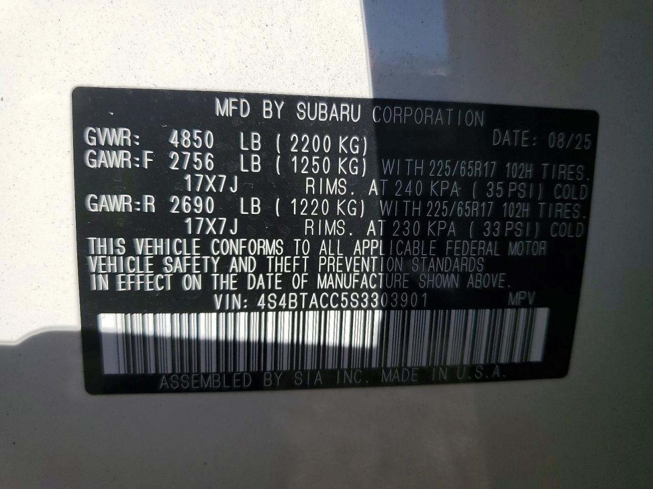2025 Subaru Outback Premium - zdjęcie 13
