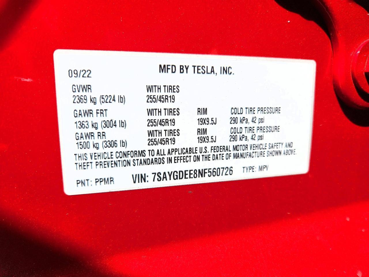 2022 Tesla Model Y - zdjęcie 14