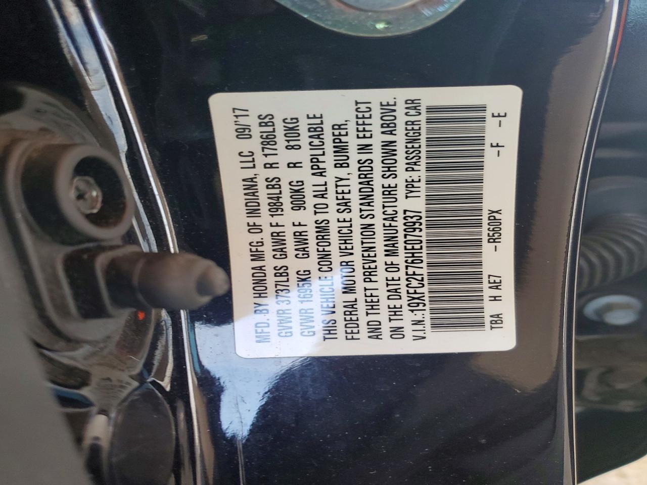 2017 Honda Civic Ex - zdjęcie 12