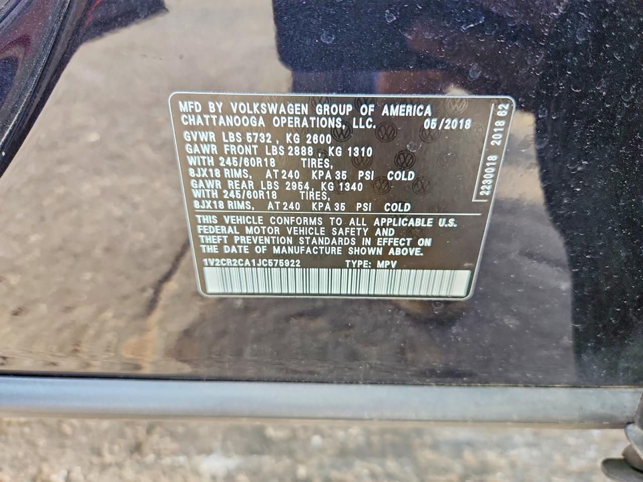 2018 Volkswagen Atlas Se - zdjęcie 14