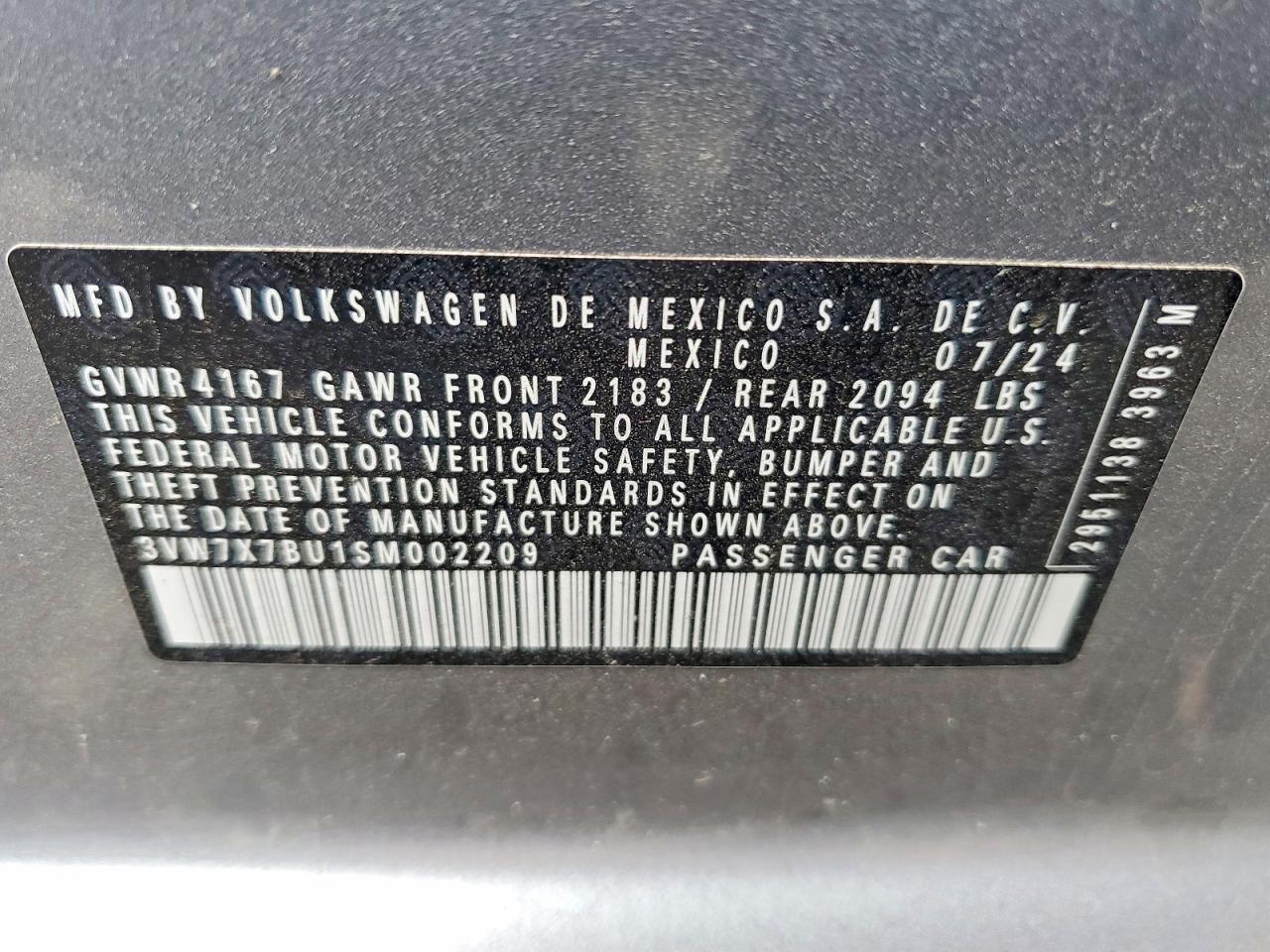 2025 Volkswagen Jetta Se - zdjęcie 12