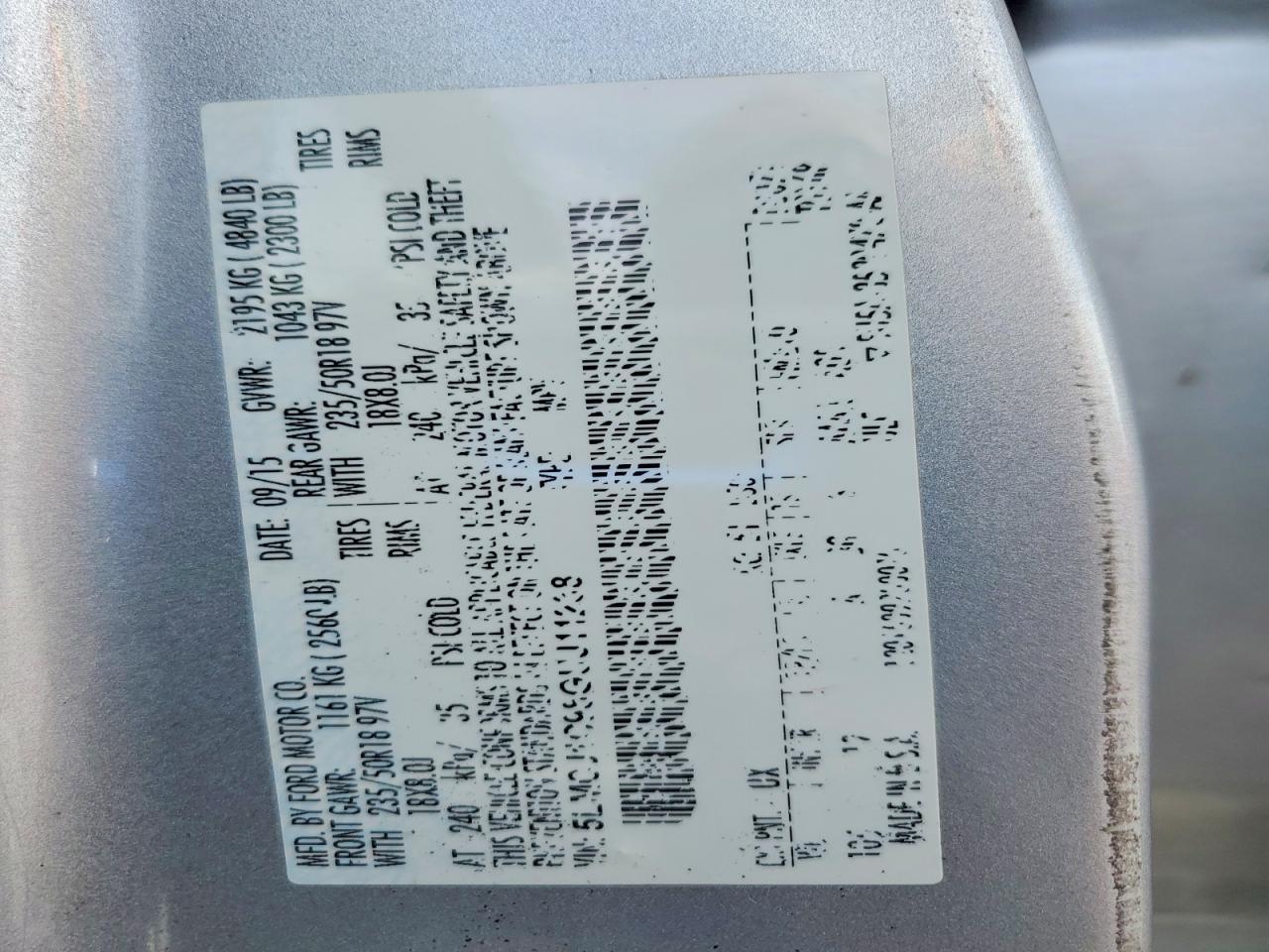 2016 Lincoln Mkc Premiere - zdjęcie 13