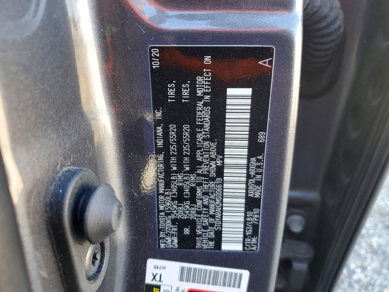 2021 Toyota Highlander Hybrid Limited - zdjęcie 14