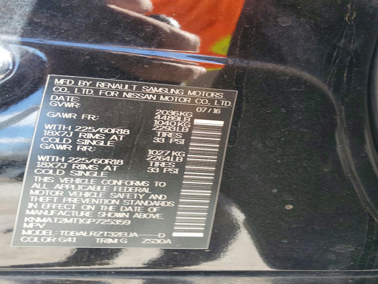 2016 Nissan Rogue Sl - zdjęcie 12