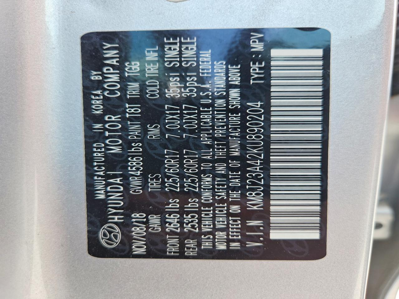 2019 Hyundai Tucson Se - zdjęcie 13