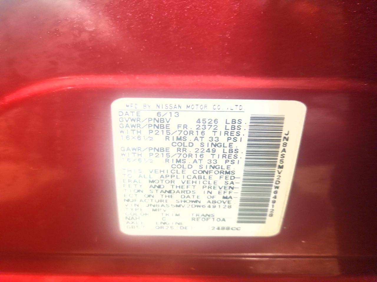 2013 Nissan Rogue S - zdjęcie 14