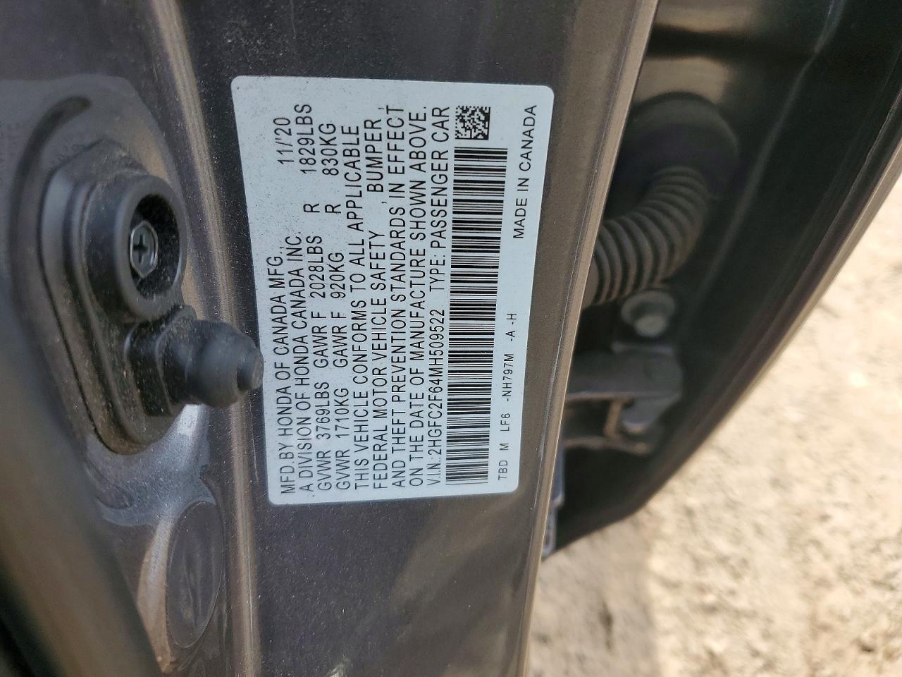 2021 Honda Civic Lx - zdjęcie 12