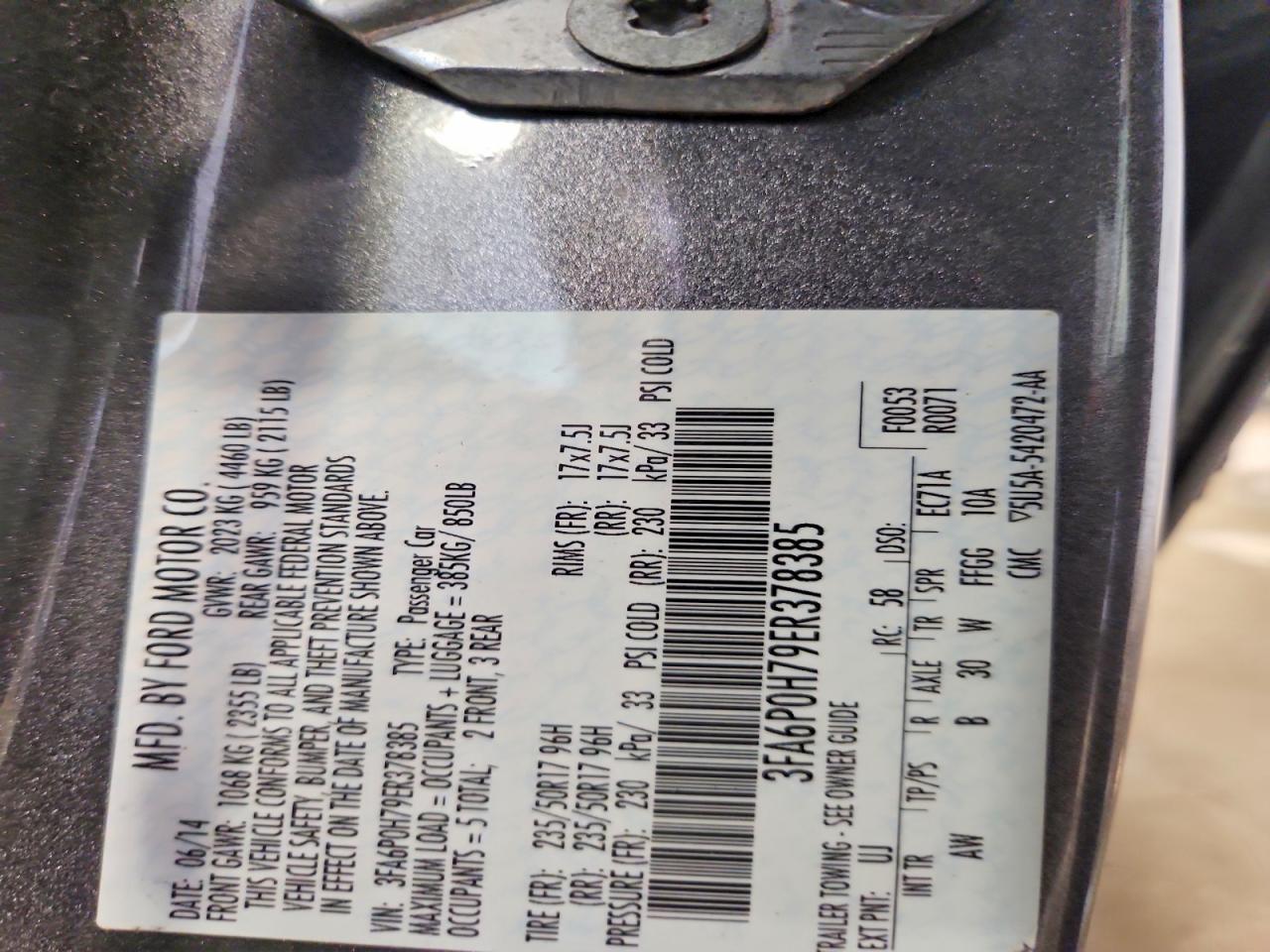 2014 Ford Fusion Se - zdjęcie 12