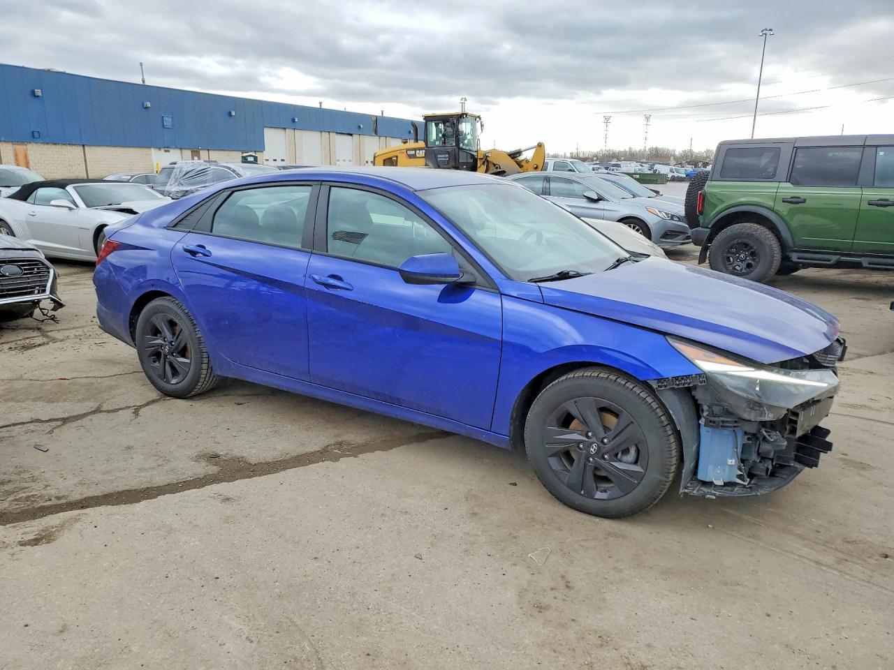 2021 Hyundai Elantra Hybrid Blue - zdjęcie 4