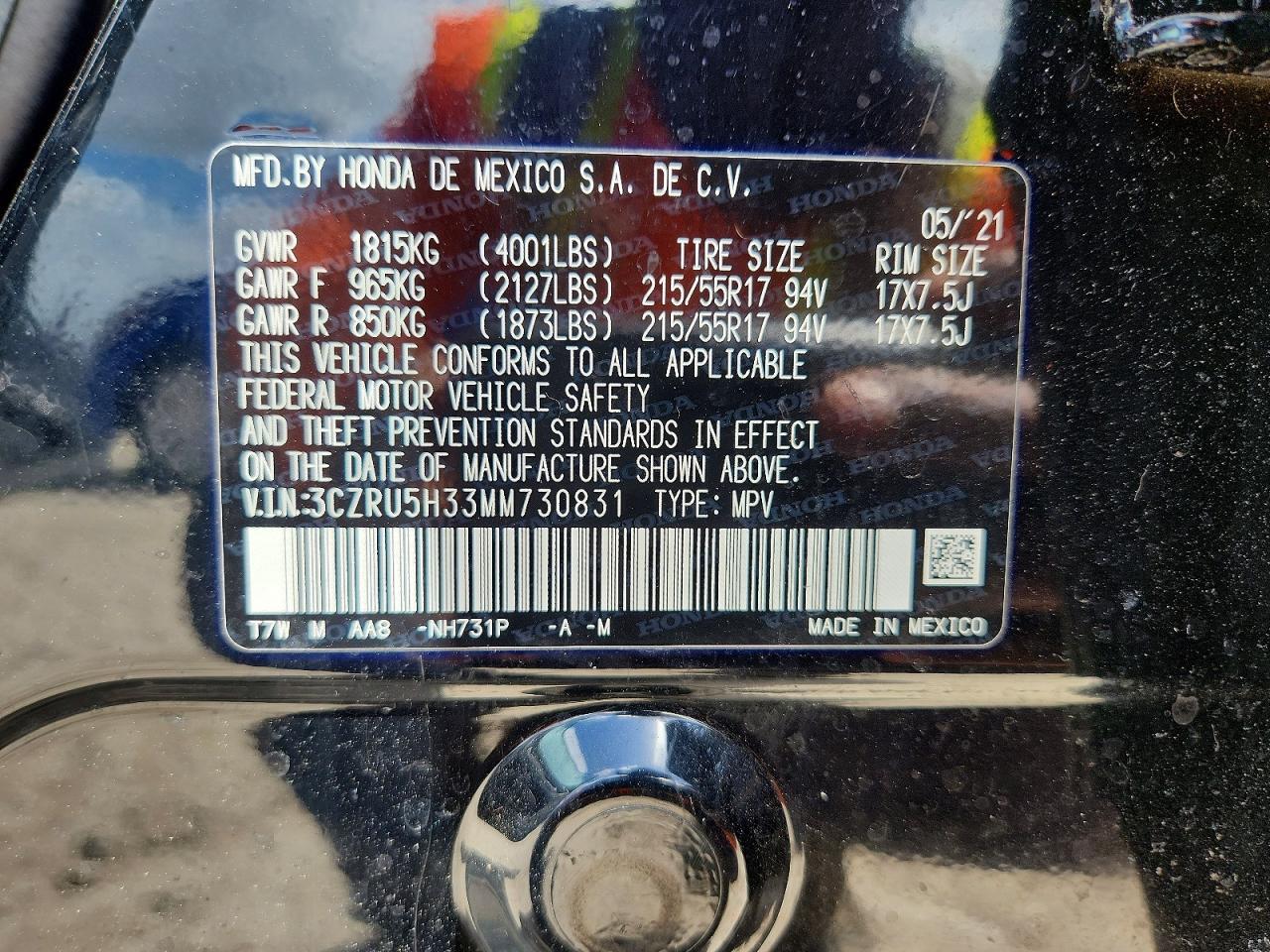 2021 Honda Hr-V Lx - zdjęcie 13