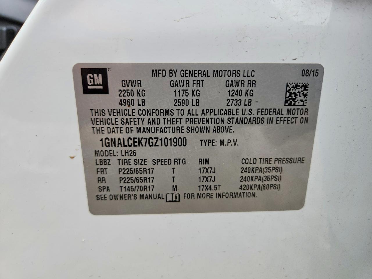 2016 Chevrolet Equinox Lt - zdjęcie 13