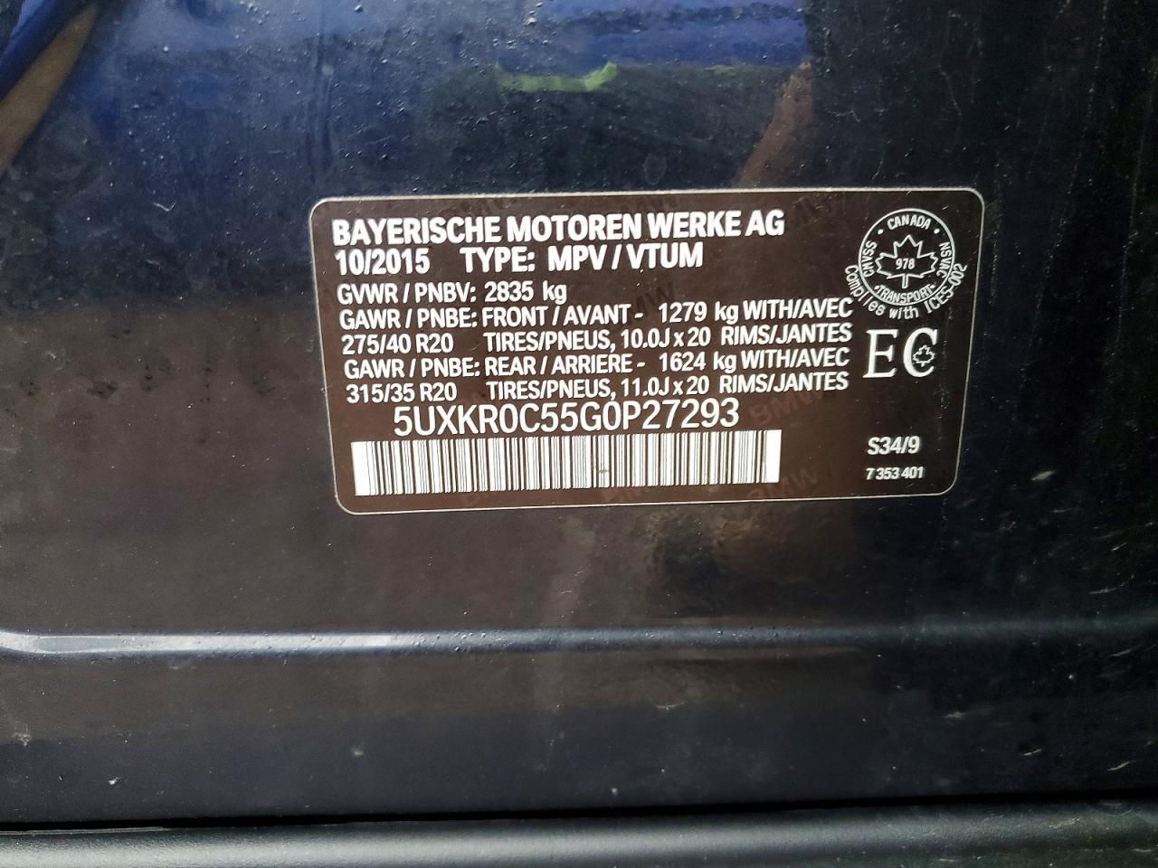 2016 BMW X5 xDrive35I - zdjęcie 13
