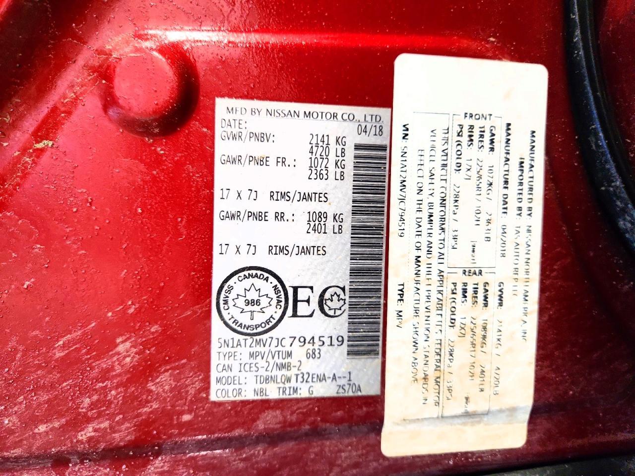 2018 Nissan Rogue S - zdjęcie 13