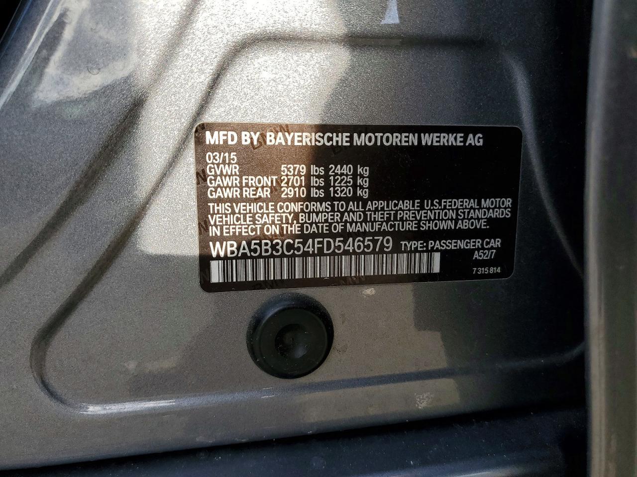 2015 BMW 535 Xi - zdjęcie 12