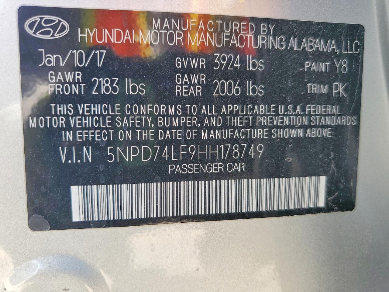 2017 Hyundai Elantra Se - zdjęcie 12