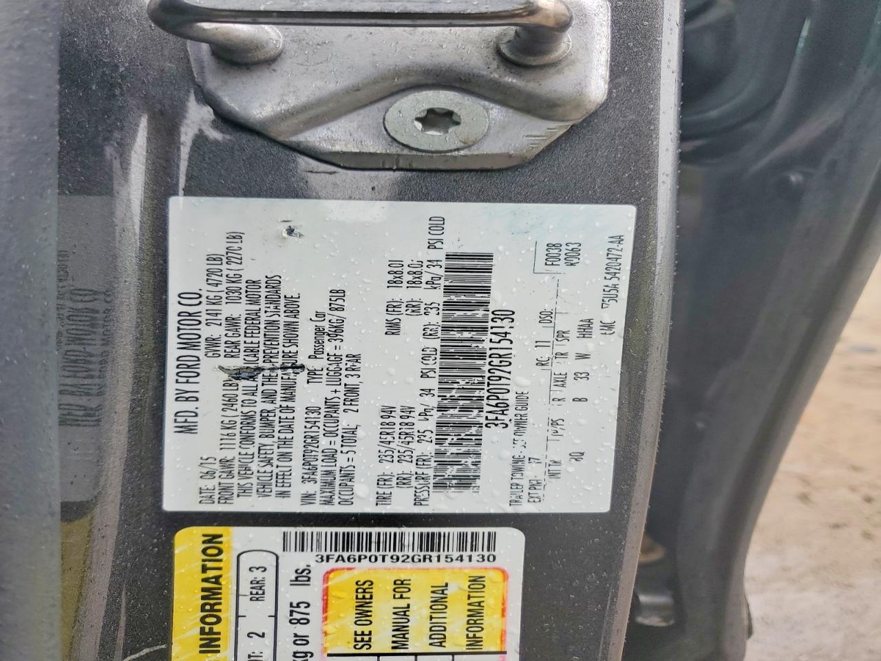 2016 Ford Fusion Se - zdjęcie 12