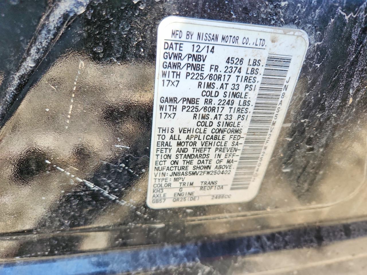 2015 Nissan Rogue Select S - zdjęcie 12