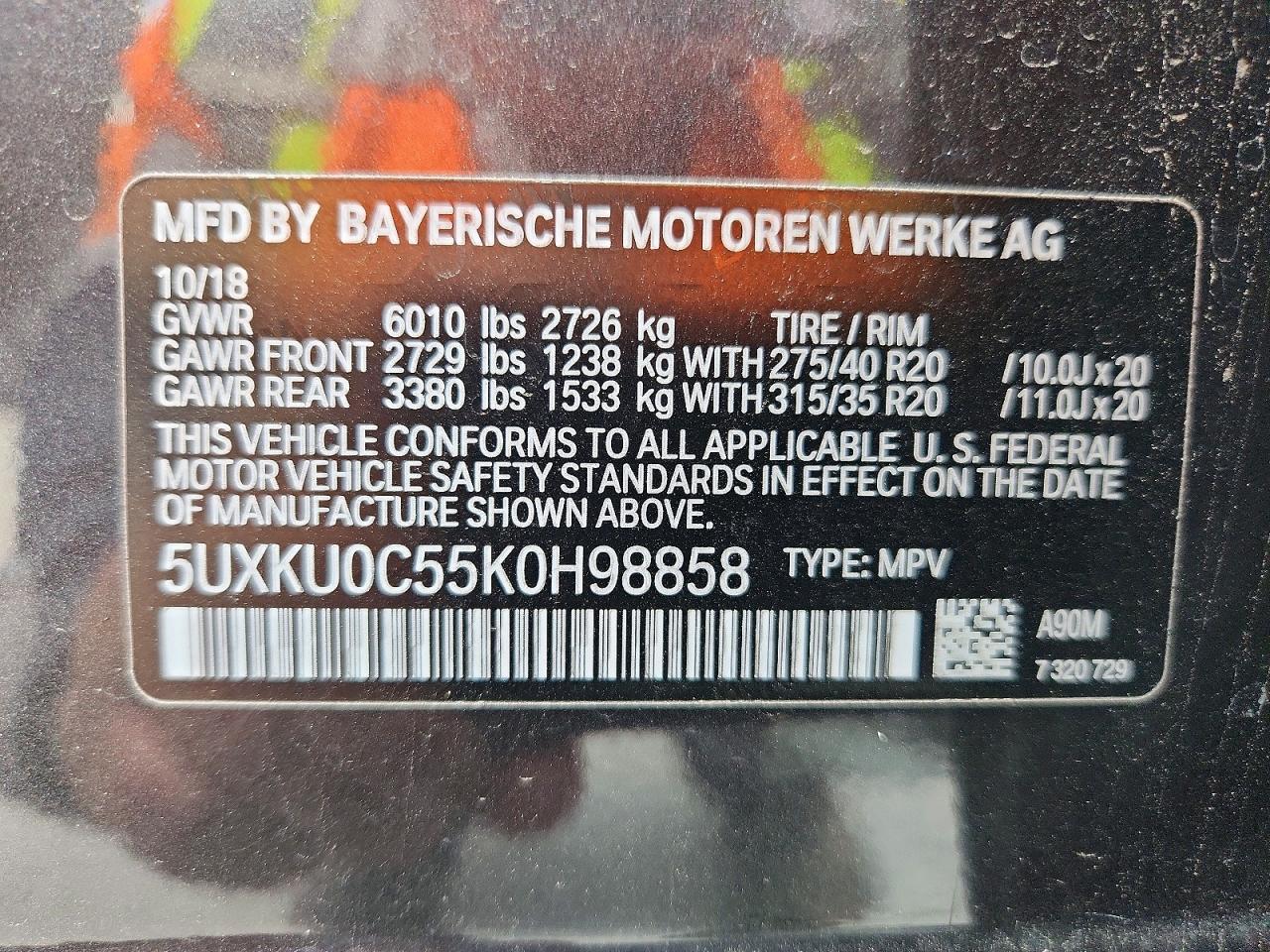 2019 BMW X6 Sdrive35I - zdjęcie 13