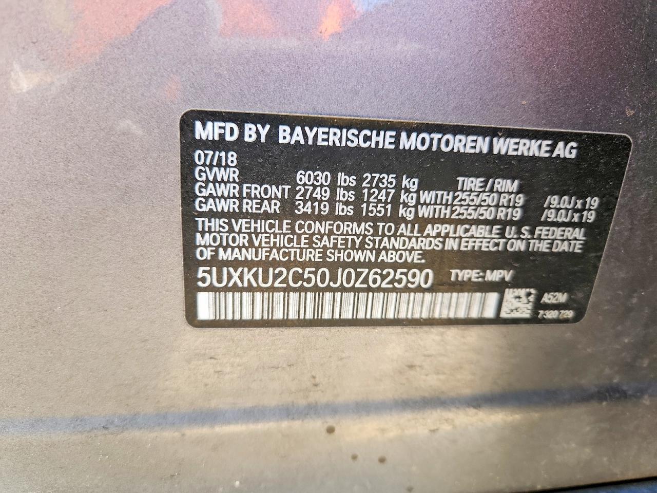 2018 BMW X6 xDrive35I - zdjęcie 13
