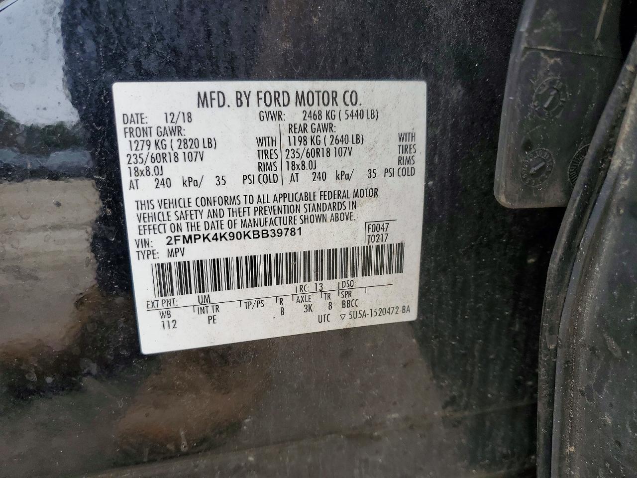 2019 Ford Edge Titanium - zdjęcie 14