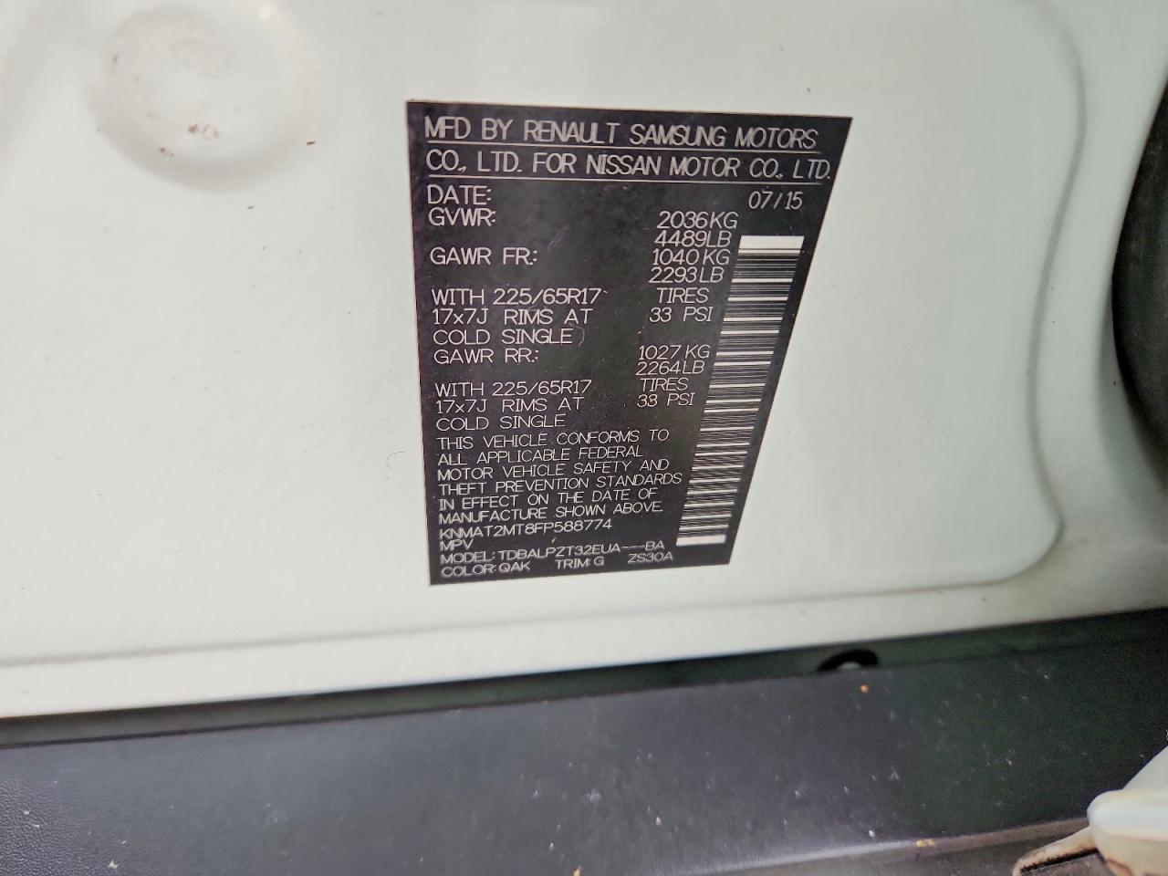 2015 Nissan Rogue S - zdjęcie 13