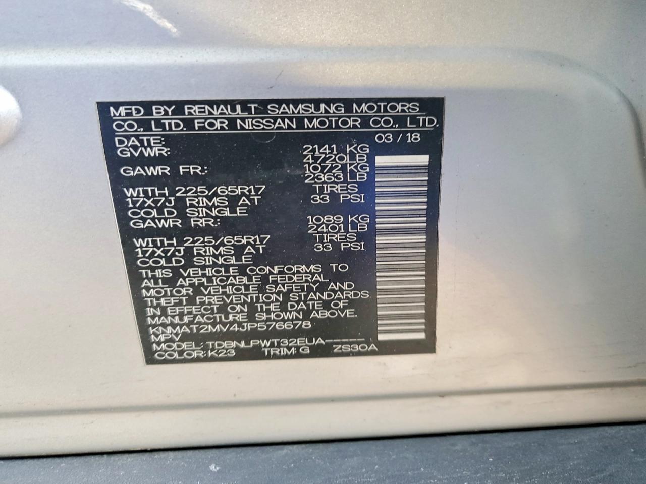 2018 Nissan Rogue S - zdjęcie 13