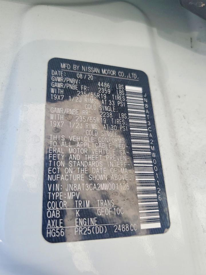 2021 Nissan Rogue Sl - zdjęcie 12