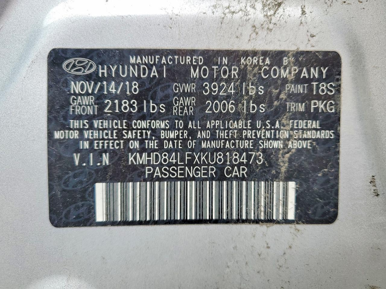 2019 Hyundai Elantra Sel - zdjęcie 12