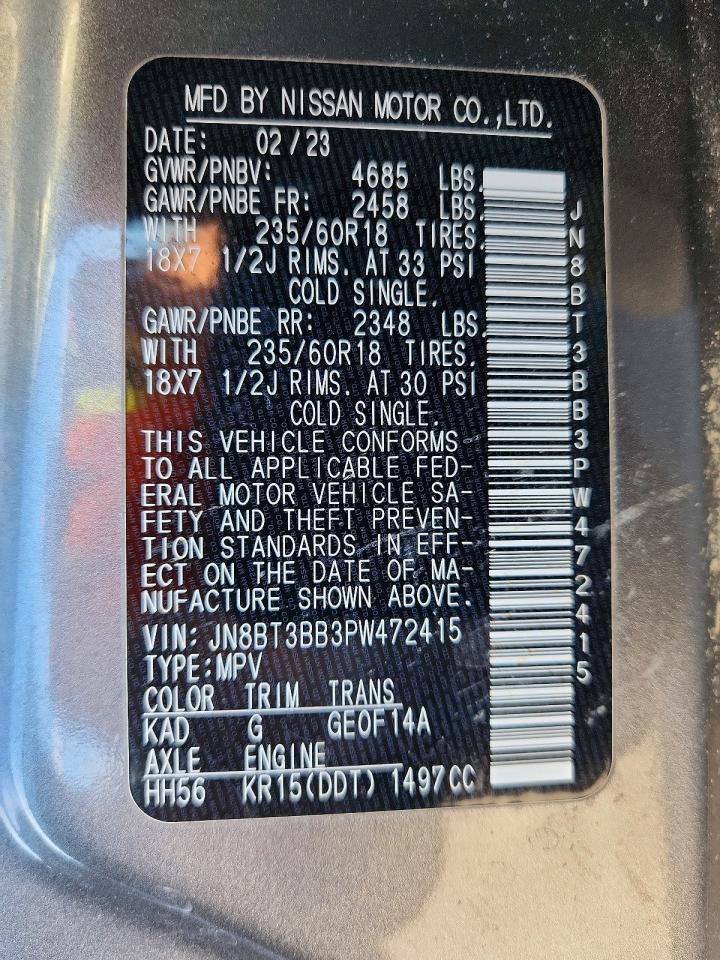 2023 Nissan Rogue Sv - zdjęcie 14